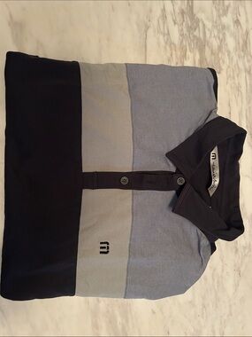 Mizuno Men’s Black & Light Gray Colorblock Polo